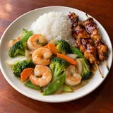 Illustrative image of D20 Shrimp with Mixed Vegetable