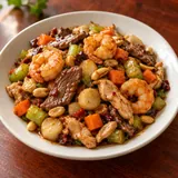 Illustrative image of Kung Pao Three Delight